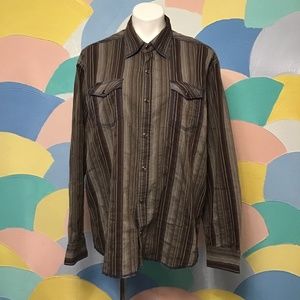 Blue pronto uomo long sleeve man shirt size XL